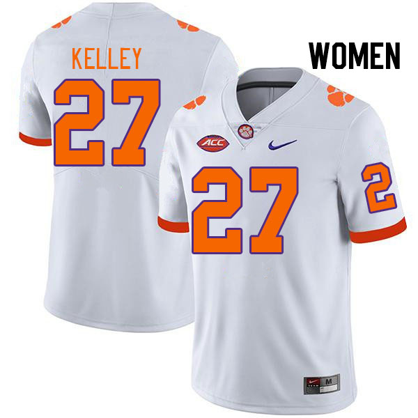Women's Clemson Tigers Misun Kelley #27 College White NCAA Authentic Football Stitched Jersey 23WI30WC